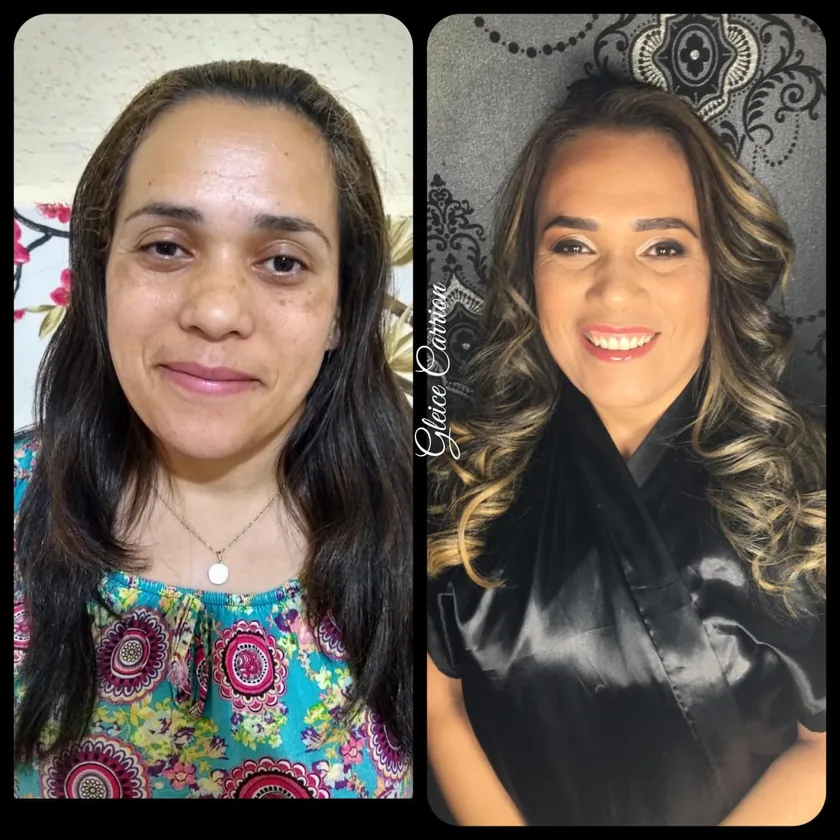 Antes e depois: transformação para loiro iluminado por Gleice Carrion